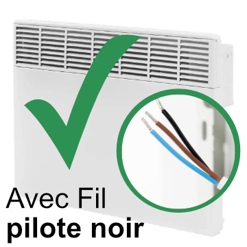 Radiateurs électriques munis d’un fil pilote