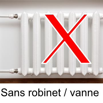 Radiateur hydraulique sans vanne