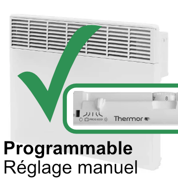 Radiateurs avec programmateurs ou minuteurs